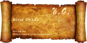 Wind Ottó névjegykártya